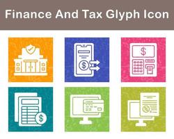 Finance And Tax Vector Icon Set