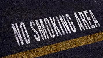 No smoking area sign with dark vintage style background No Smoking photo