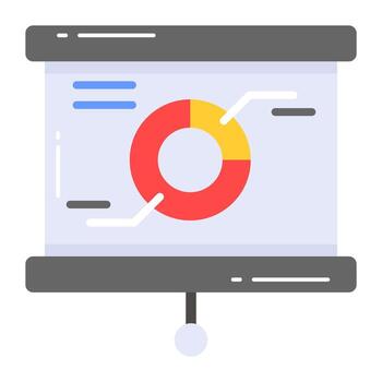 Trendy vector of business presentation, descriptive data presentation