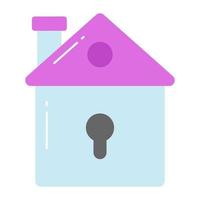 Well designed vector of house protection in trendy style, editable icon