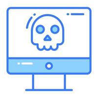 Computer hacking vector design in modern style, premium icon