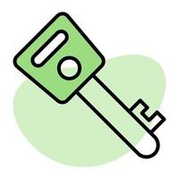 Encrypted key vector design in modern style, easy to use icon