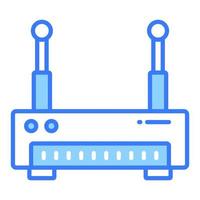 Well designed icon of wifi router, wireless wifi router vector