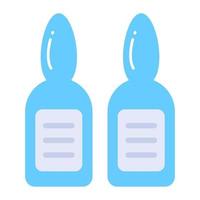 Ampules vector design in trendy style, easy to edit