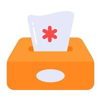 Beautiful icon of tissues box, hygiene accessory in editable style vector