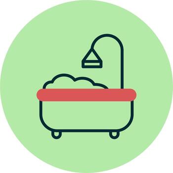 icono de vector de baño