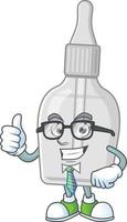 Bottle with pipette Cartoon character vector