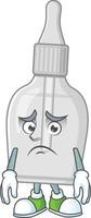 Bottle with pipette Cartoon character vector