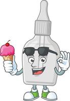 Bottle with pipette Cartoon character vector