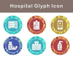 hospital vector icono conjunto