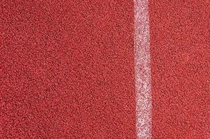 Running track with white line texture,sports texture for background photo