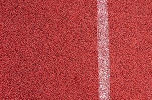 Running track with white line texture,sports texture for background photo