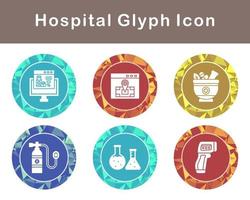 hospital vector icono conjunto