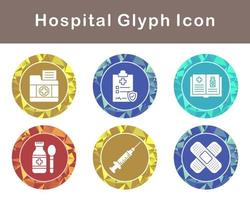 hospital vector icono conjunto