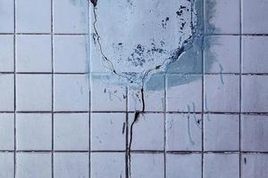 Cracked old grunge ceramic tile wall texture background,Abstract background photo