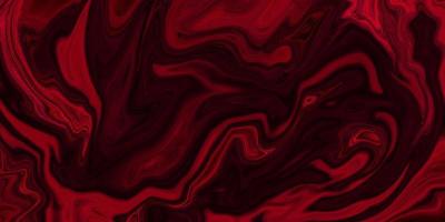 Red liquid marble texture. Digital blurred red background with spread liquify flow for design. Unique abstract liquified design. Mixture of acrylic paints, Beautiful stains of liquid nail lacquers. photo