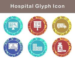 hospital vector icono conjunto