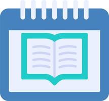 Calendar book icon vector