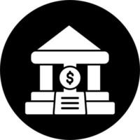 Bank Building Icon vector