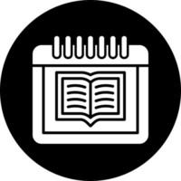 Calendar book icon vector