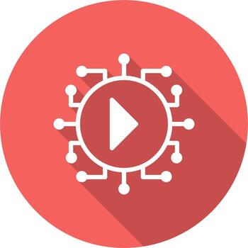 tecnología jugar botón icono vector