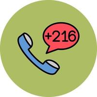 Tunisia Dial code Vector Icon