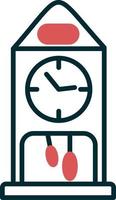 icono de vector de reloj de cuco