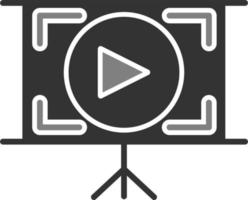 icono de vector de tutorial de vídeo