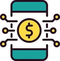 Digital Money Vector Icon