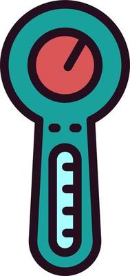 Electronic thermometer Vector Icon