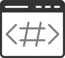 Hash Vector Icon