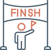 Finish Line Vector Icon