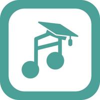 icono de vector de educación musical