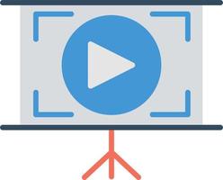 icono de vector de tutorial de vídeo