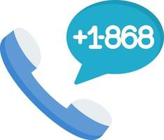 Trinidad and Tobago Dial code Vector Icon
