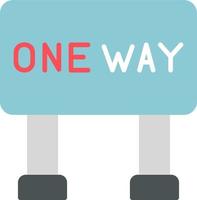 One Way Vector Icon