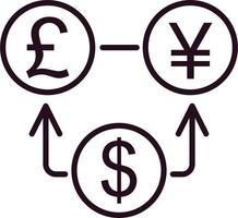 Money exchange Icon vector