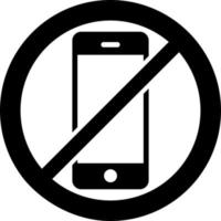 No Smartphone Vector Icon