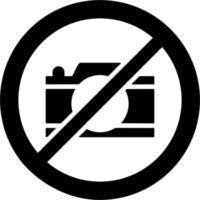 No camera Vector Icon