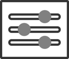 Adjust buttons icon vector