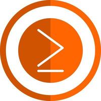 Greater Than Vector Icon Design
