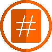 Hashtag Vector Icon Design