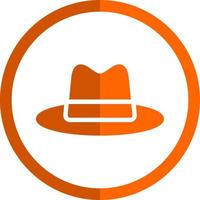 sombrero, vaquero, lado, vector, icono, diseño vector