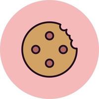 Chocolate chip cookie vector