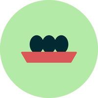 Egg Tray icon vector