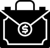 Cash Briefcase Vector Icon