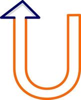 U Turn Vector Icon