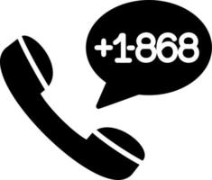 Trinidad and Tobago Dial code Vector Icon