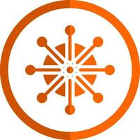 Dharmachakra Vector Icon Design