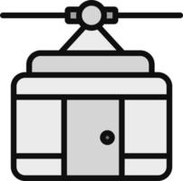 Cable Car Cabin Vector Icon